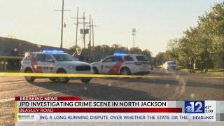 Jackson police investigate crime scene on Beasley Road