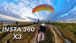 INSTA 360 X3 TEST ON PARAMOTOR