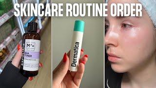 SKINCARE ROUTINE OUTLINE | Which order to use products