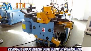 Saint Machinery STM CNC pipe bending machine, mandrel bender, double-stack tooling, exhaust bender