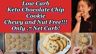 Soft & Chewy Keto Chocolate Chip Cookies | Coconut Flour/Gluten Free- No Almond Flour