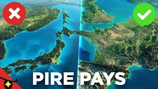 8 PAYS à la PIRE GÉOGRAPHIE ️