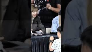 when there's a little boy in fansign #recommended #blackpink #jennie #jisoo #rosé #lisa #kpop