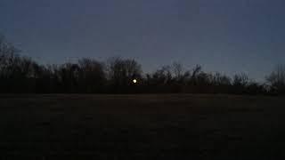 Setting moon in Hunterdon County