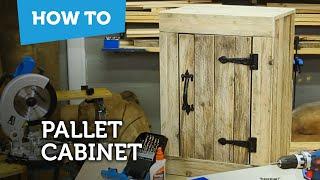 How to make a pallet cabinet with a door