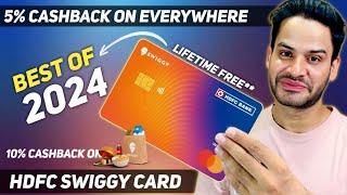 Swiggy HDFC Bank Credit CARD | LIFETIME Free with 10% CASHBACK |