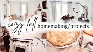 COZY FALL HOME MAKEOVER & PROJECTS 2024 | cozy fall decorating ideas 