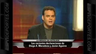 MIRADA DE FAITELSON: Declaraciones de Maradona y Aguirre