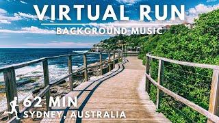 Virtual Running Video For Treadmill with Music #Sydney - Coogee Beach to Bondi Beach #virtualrun