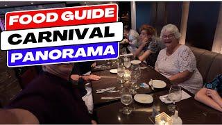 Carnival Panorama Dining Review and Guide 2024 in 8 Minutes!