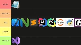Coding Editor/IDE Tier List