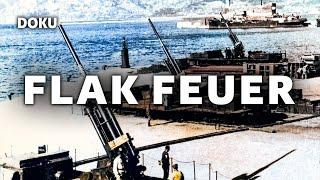 FLAK Feuer (Dokumentation 2. Weltkrieg, Deutsche Luftwaffe, Luftangriffe Originalaufnahmen)