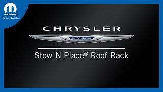 Stow N Place® Roof Rack | How To | 2025 Chrysler Pacifica & Voyager