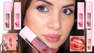 MAYBELLINE LIFTER PLUMP LIP PLUMPING GLOSS REVIEW | SWATCHES