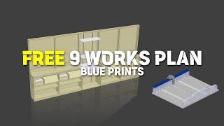 Free Project Plans for 9 Works (2/3) / 3D Modeling / Blue Prints