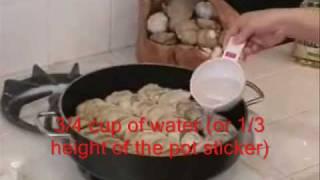 How to Cook Pot Sticker or 锅贴