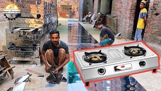 Amazing Process Of Making Gas Stove With Stainless steel | How to Make Gas Stove