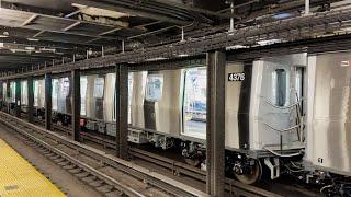 MTA NYC Subway Kawasaki R211 Burn-In Test Train @ 42nd St. & 14th St. - 8th Avenue (11/13/24)