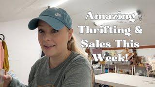 Sales Are Fire! Reseller Vlog | Thrift With Me & Work With Me