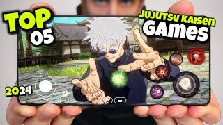 Top 05 New JUJUTSU KAISEN Games For  Android & IOS In 2024 | High Graphics 4K ( Offline & Online )