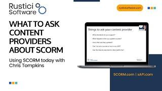 What to ask content providers about SCORM