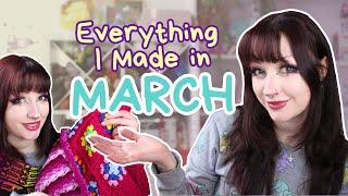 EVERYTHING I Made In MARCH | Witchy Knits Podcast - Episode 72 | Bday Shenanigans? | Shaiyeh