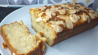 Banana Almond Cake Recipe | How To Make Banana Almond Cake