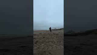 Rugby training on the beach Part 25 Running and manoeuvres while holding the rugby ball