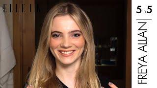 The Witcher's Freya Allan Shows Us How To Create Her Everyday Make-Up Look | 5 In 5 | ELLE UK