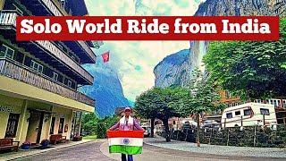 I cried like mad during my ride in Liechtenstein | India to Europe solo Female Rider