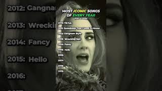 most iconic songs of every year part 6: 2010s #music #top10 #2010smusic #pop #fyp #shorts