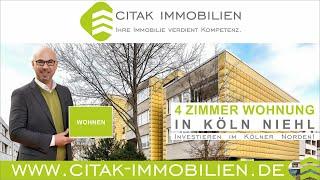 Immobilien Köln - 4 Zimmer Wohnung mit Loggia in Köln Niehl