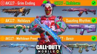 I USED EVERY MYTHIC and LEGENDARY AK117 in COD MOBILE 