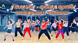 J Balvin - Ginza Remix ft Daddy Yankee, Arcangel Zumba Fitness Choreography Dance Workout #Zinpawan