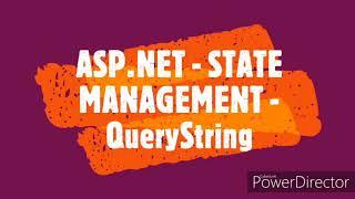 ASP.NET STATE MANAGEMENT PART4 - Query String - NITHIYAPRIYA PASAVARAJ