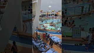 Main pool on freedom of the seas #royalcaribbean #bahamas #cozumel #usvi #puertorico #travel