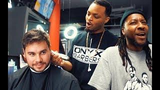 Farting in a Black Barbershop Prank!