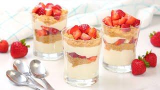 Strawberry Cheesecake Parfaits | Easy No-Bake Summer Desserts