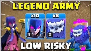 8 x YETI + 10 WITCH = LEGEND ARMY!! TH12 Attack Strategy COC