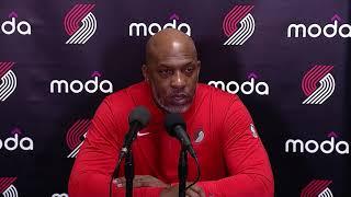 Chauncey Billups Postgame Interview | Portland Trail Blazers 106, Los Angeles Lakers 114