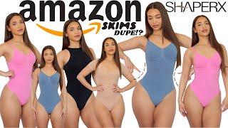 Best Amazon Bodysuit Try on Haul | From SHAPERX (BEST AMAZON SKIMS DUPES?)