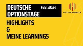 Erfahrungsbericht: Deutsche Optionstage 2024 in Düsseldorf | Meine Highlights & Learnings!