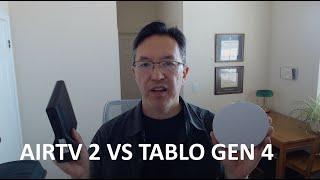 Tablo Gen 4 vs. AirTV 2 Broadcast TV DVR Comparison