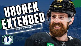 CANUCKS SIGN FILIP HRONEK TO AN 8 YEAR, $58 MILLION CONTRACT