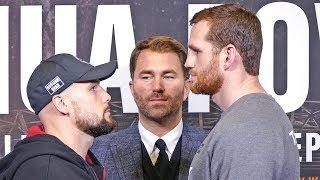 SERGEY KUZMIN vs DAVID PRICE FACE OFF | Joshua vs Povetkin Undercard