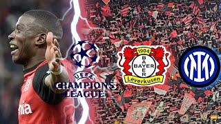 BAYER LEVERKUSEN VS INTER MILAN HIGHLIGHTS | LATE GOAL FOR BAYER | CHAMPIONS LEAGUE STADIONVLOG ️