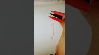 calligraphy with three markers
