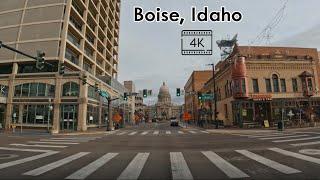 Driving in Downtown Boise, Idaho - 4K