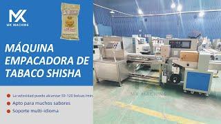 Empaquetadora automática de tabaco Shisha, bolsa de embalaje de tabaco Shisha, equipo de embalaje