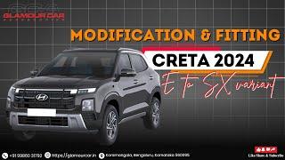 CRETA 2024 TITAN GREY MODIFIED E TO SX VARIANT WITH MOCO 12.33” DISPLAY MOREL SPEAKERS & MORE